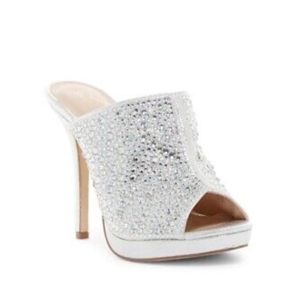 Lauren Lorraine Mimi Crystal Embellished Mule Pump - Picture 2 of 7